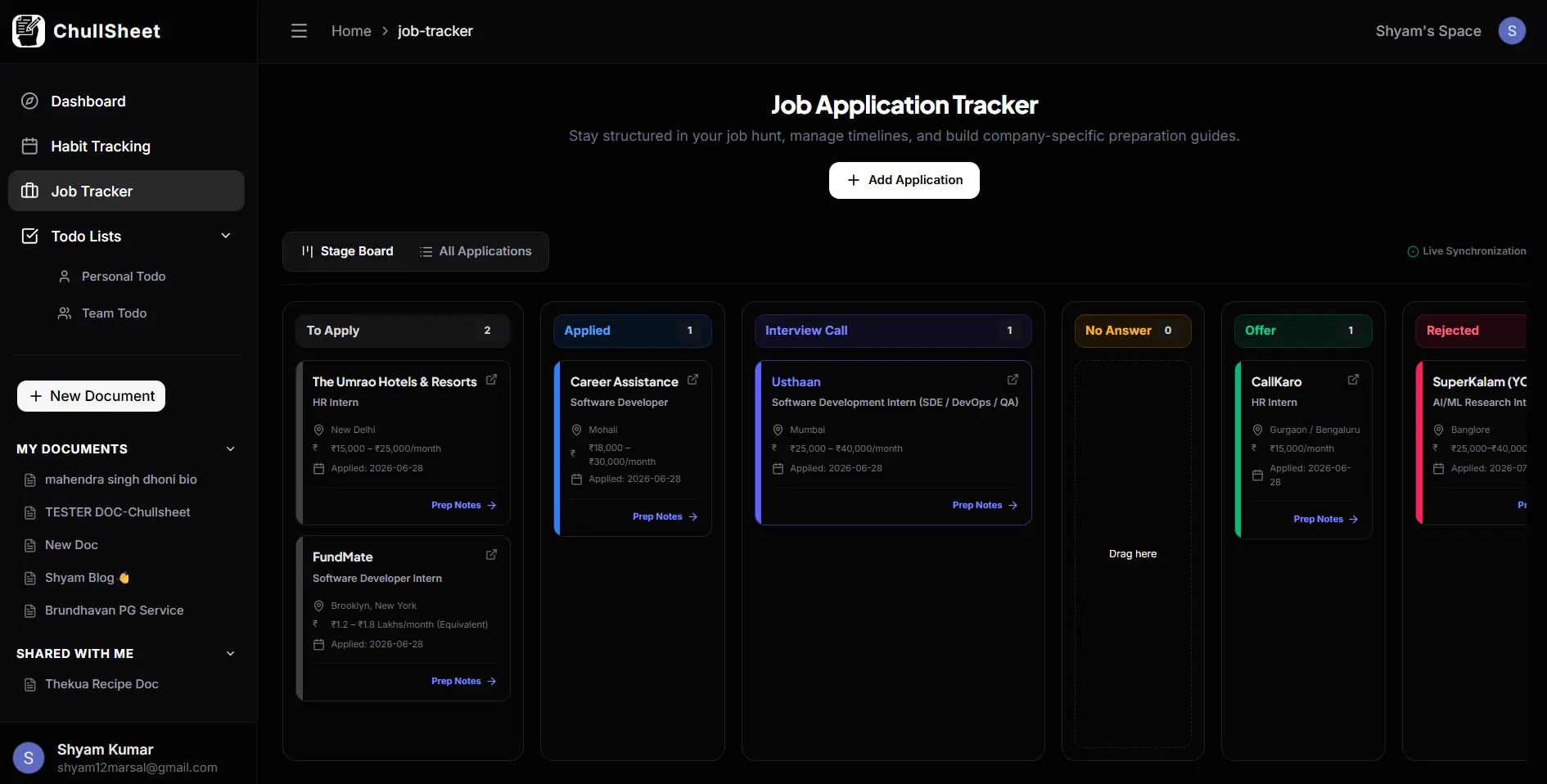 Track Your Job Applications Here